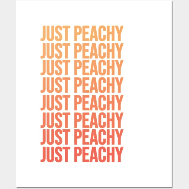 Just Peachy Wall Art by RainbowAndJackson